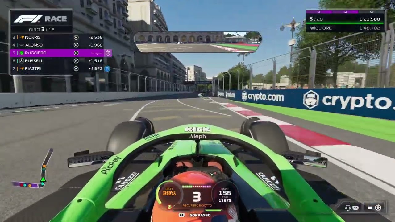 F1 25 - GP Azerbaigian - Podio sfiorato