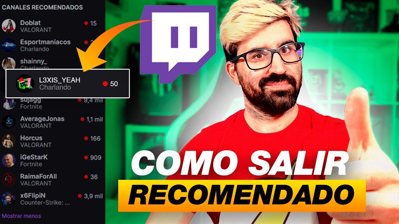 👍 COMO aparecer en RECOMENDADOS en TWITCH 👍 COMO CRECER EN TWITCH