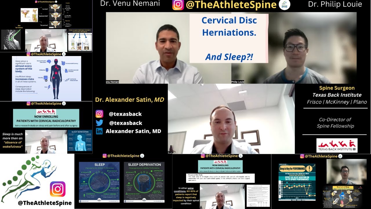 Cervical Disc Herniations/Radiculopathy and SLEEP! | Guest: Dr. Alexander Satin, MD