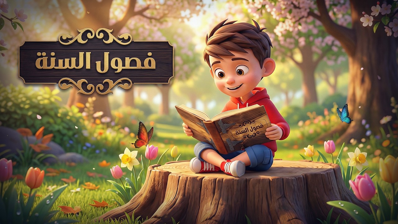 تعلم فصول السنة الأربعة | الخريف الشتاء الربيع الصيف مع آدم