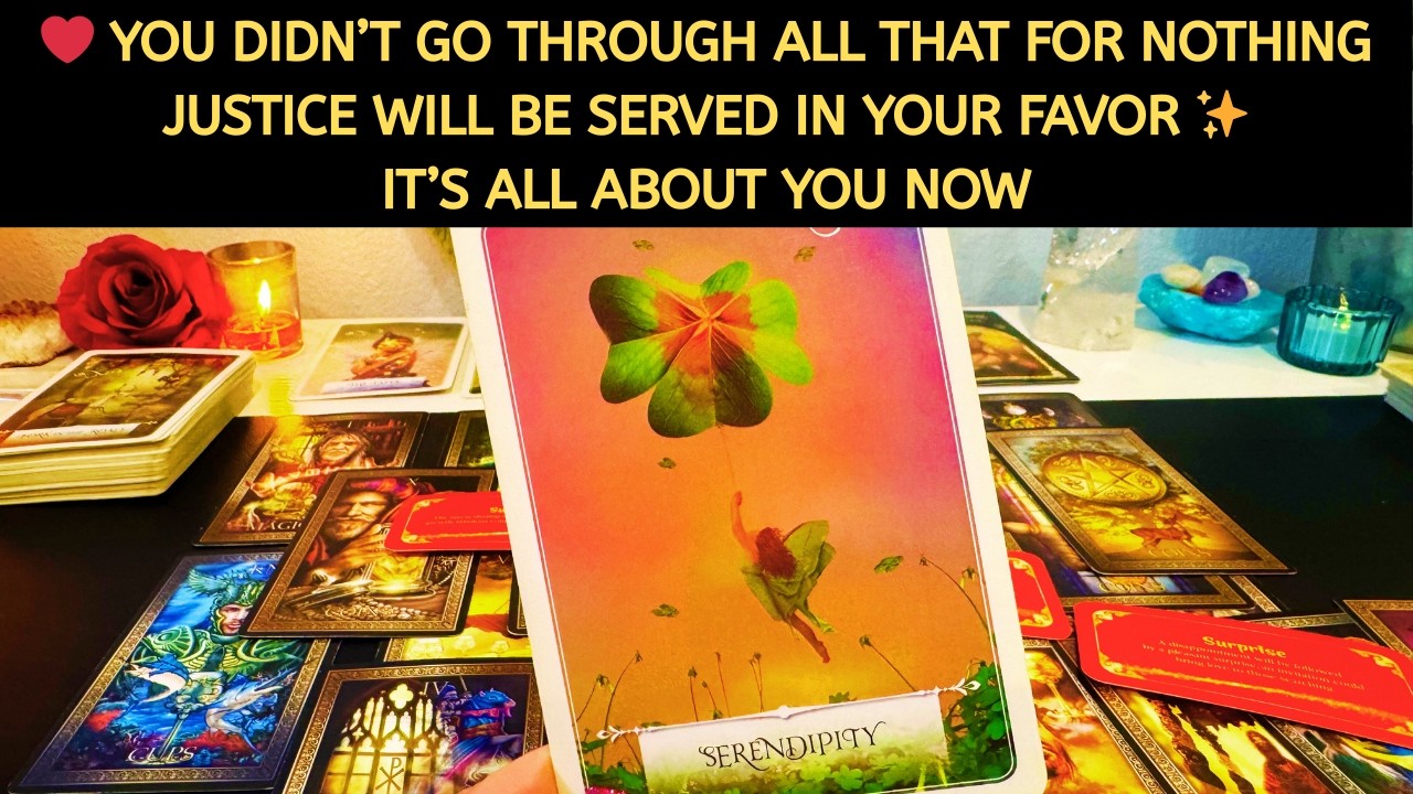 ❤️✨ JUSTICE WILL BE SERVED IN YOUR FAVOR! IT'S ALL ABOUT YOU NOW! TAROT LOVE MONEY ABUNDANCE