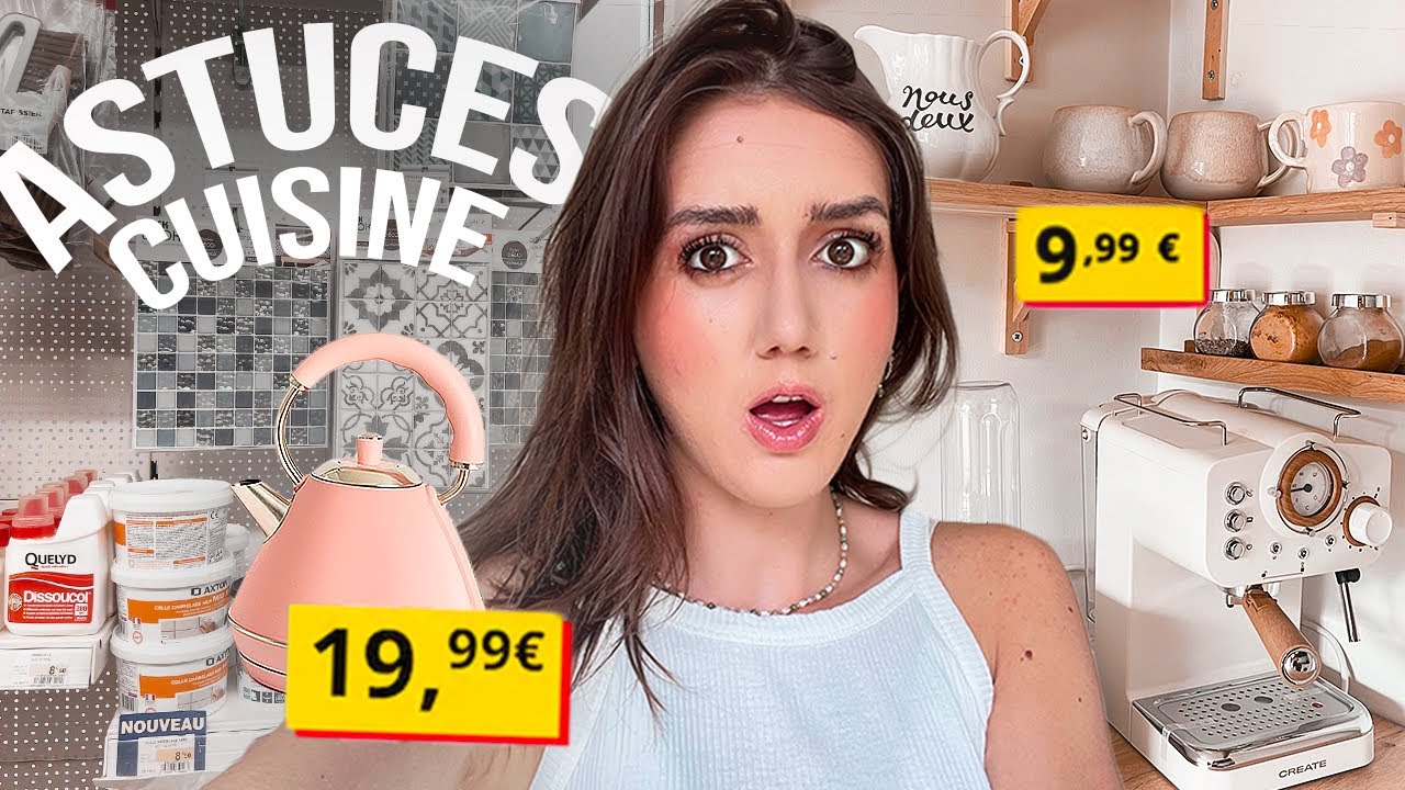 TRANSFORMATION EXTRÊME DE MA CUISINE! (astuces petit-budget locataires)