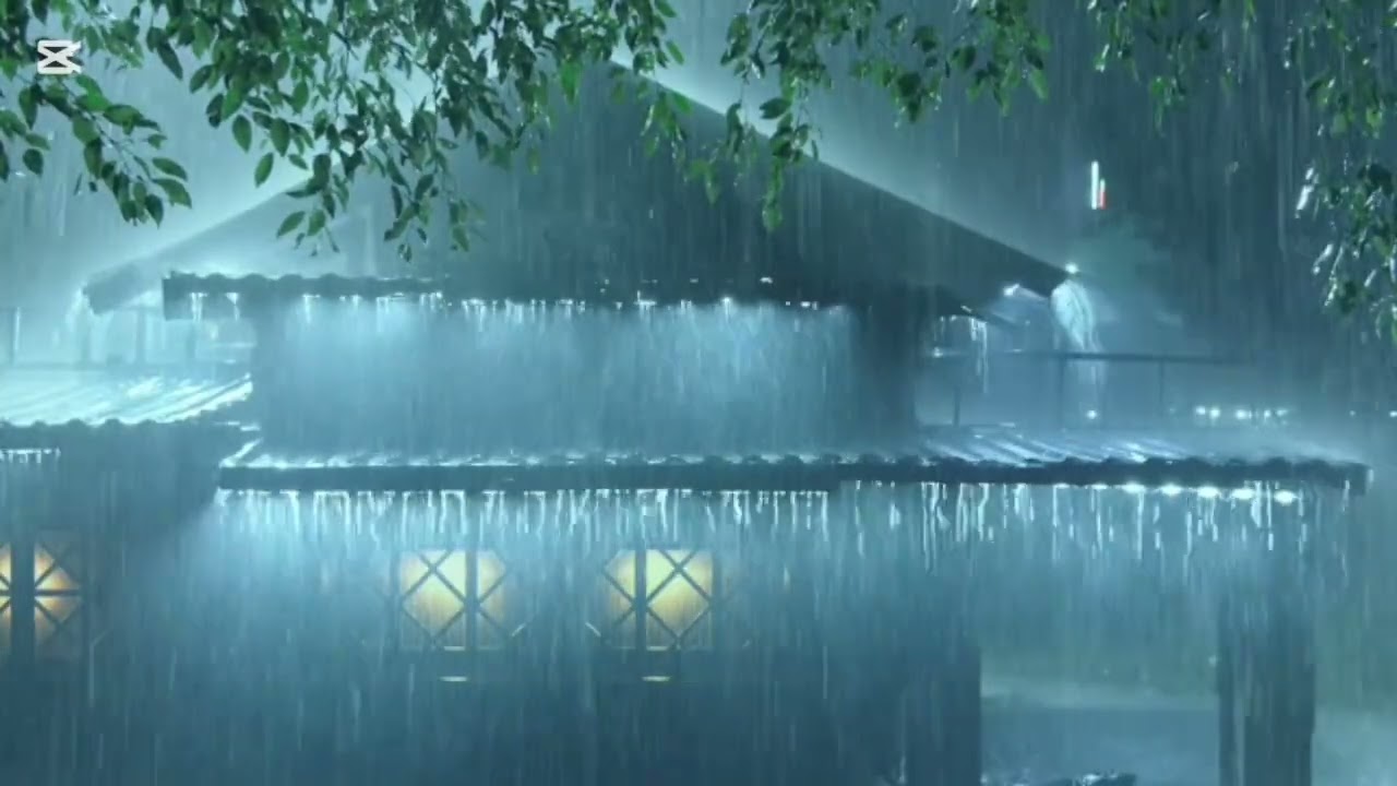 Terrible Stormy Night Sleep Instantly||Night Sleep 0.9||#rain 