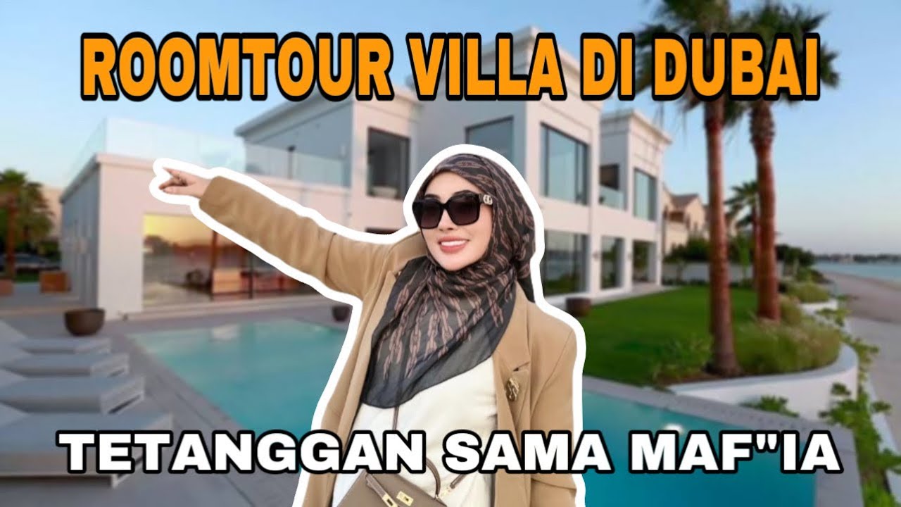 ROOMTOUR VILLA KITA DI BUBAI !! BELAKANG RUMAH ADA PALM JUMAIRA BISA SAMBIL BERENANG !!