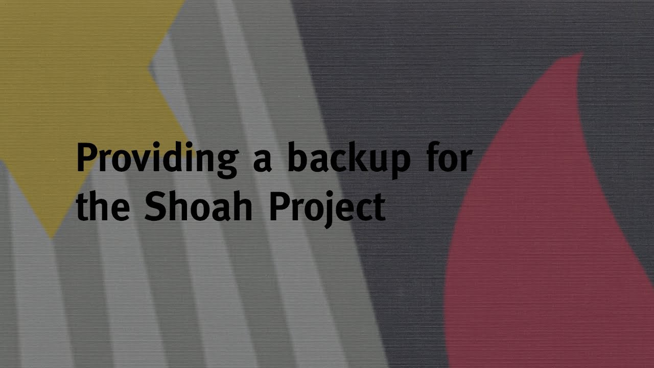 Episode 10 - Providing a backup for Shoah Project