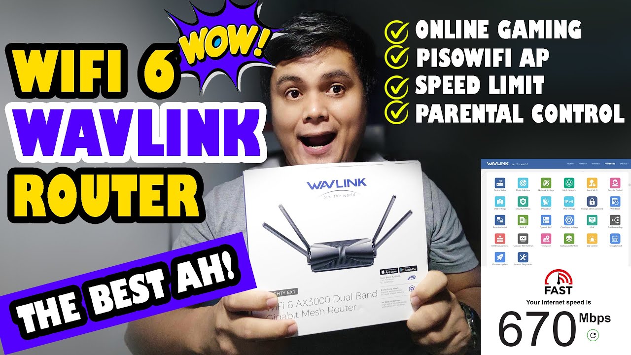 ANG GALING NAMAN NITONG WAVLINK WIFI 6 AX3000 DUAL BAND GIGABIT MESH ROUTER/DAMING MAGAGAWA DITO