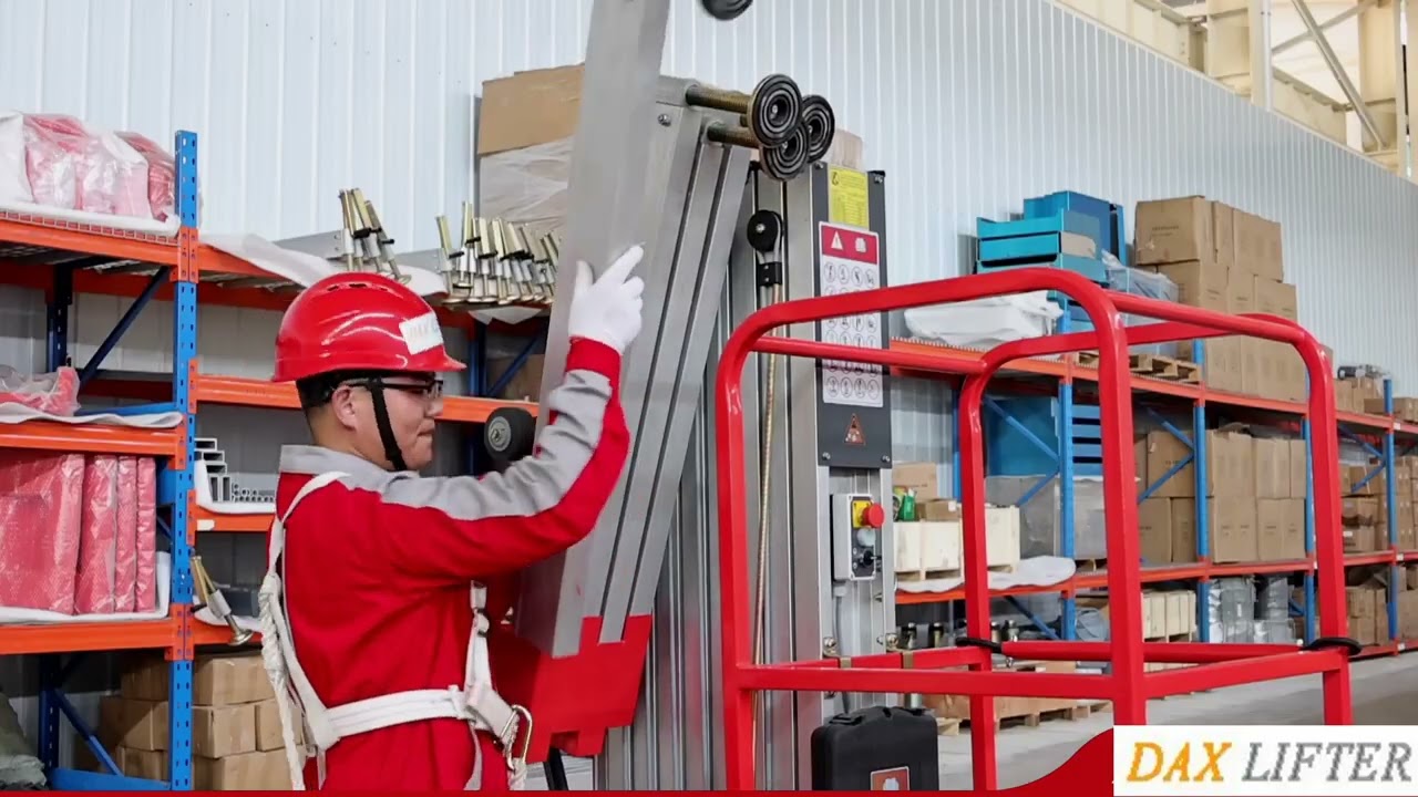Single Mast Aluminum Man Lift-DAXLIFTER