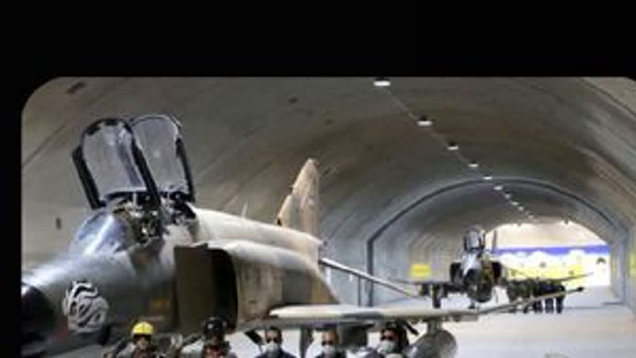 伊朗最神秘的地下空军基地，鹰四四空军基地， #军事科普 #军事科技 #空军基地 #伊朗