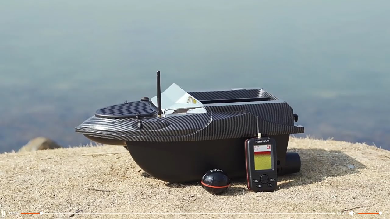 Barca Plantat, Nadit si Momit iUni V080, GPS, Sonar Fish Finder, Geanta Transport, 20000mAh, 800m