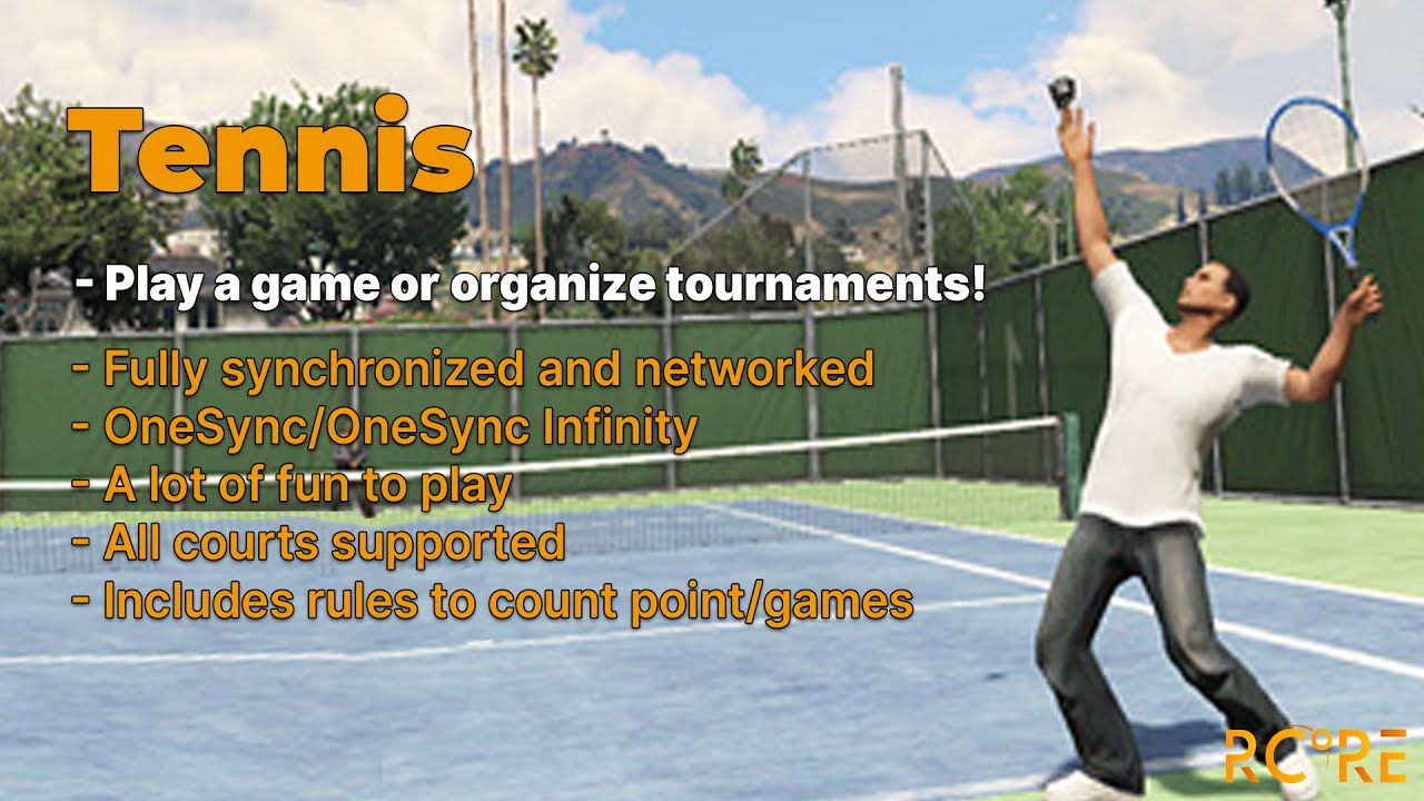 FiveM Tennis [ESX/QBCore/ Standalone /vRP]