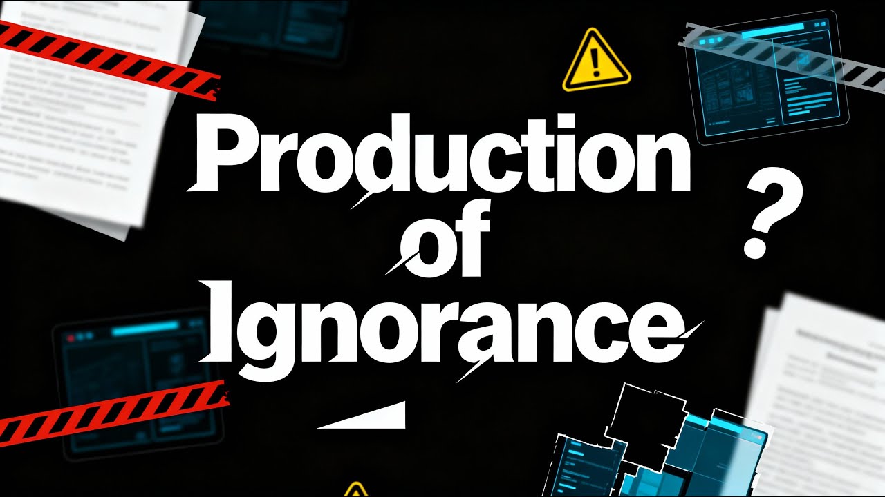 The Production of Ignorance - AGNOTOLOGY