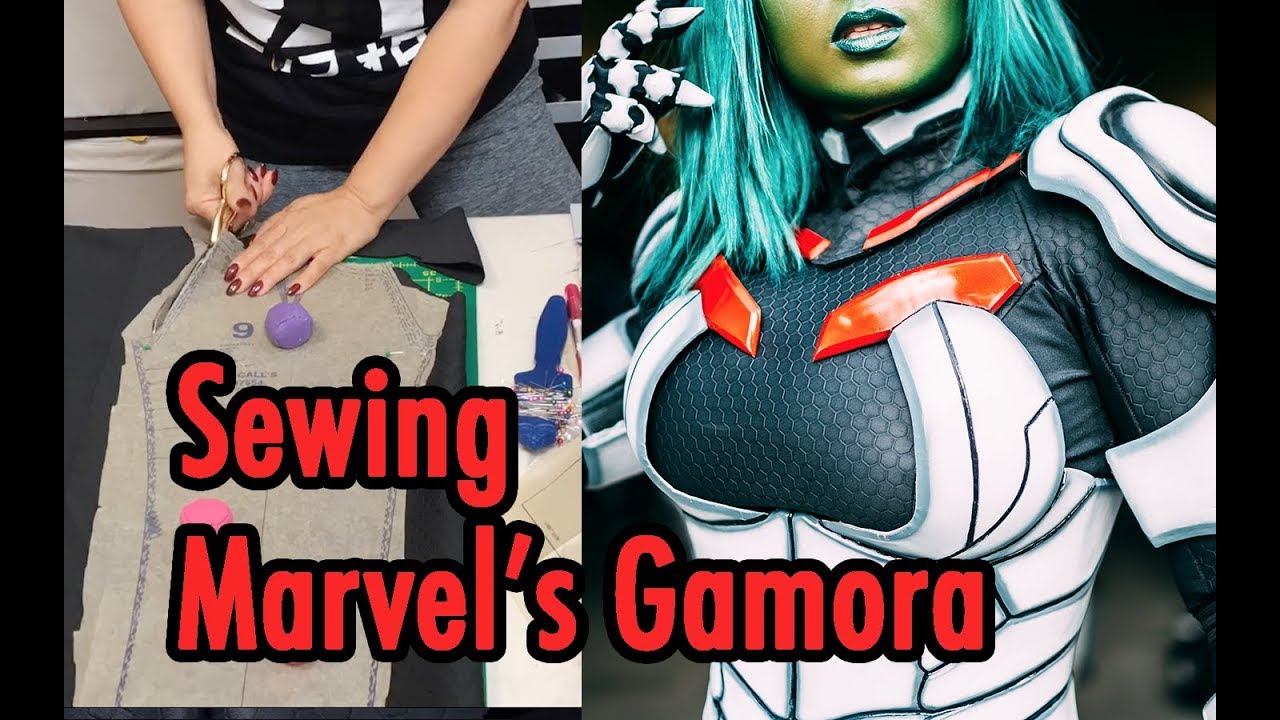 Sewing Gamora from Guardians of the Galaxy Marvel Comic