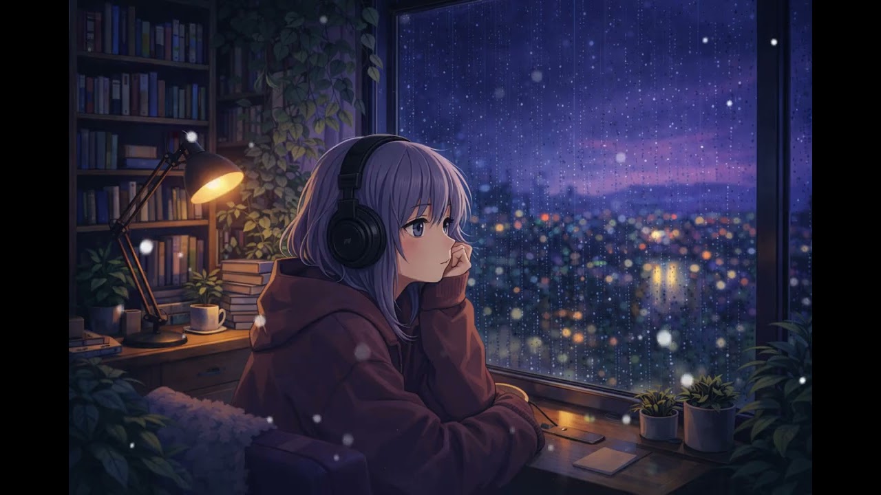 Midnight Rain & City Lights — Lofi for Sleep & Relax