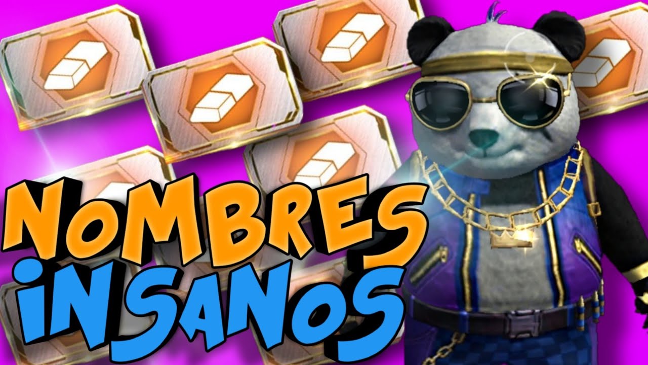 NOMBRES INSANOS para FREE FIRE MAX 😵 MEJORES NOMBRES INSANOS para FREE FIRE 🥴