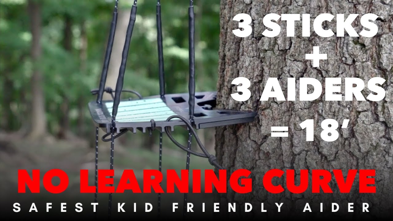 Hunt Arsenal MAXX Double STEP AIDERS - 3 Sticks + 3 Aiders = 18'
