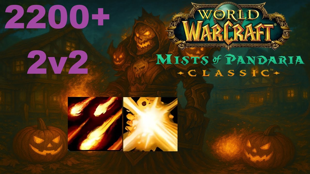 WoW MoP Classic PvP - Destro Lock 2v2 Arena (2200+) с Holy Pala (Эпизод 4)