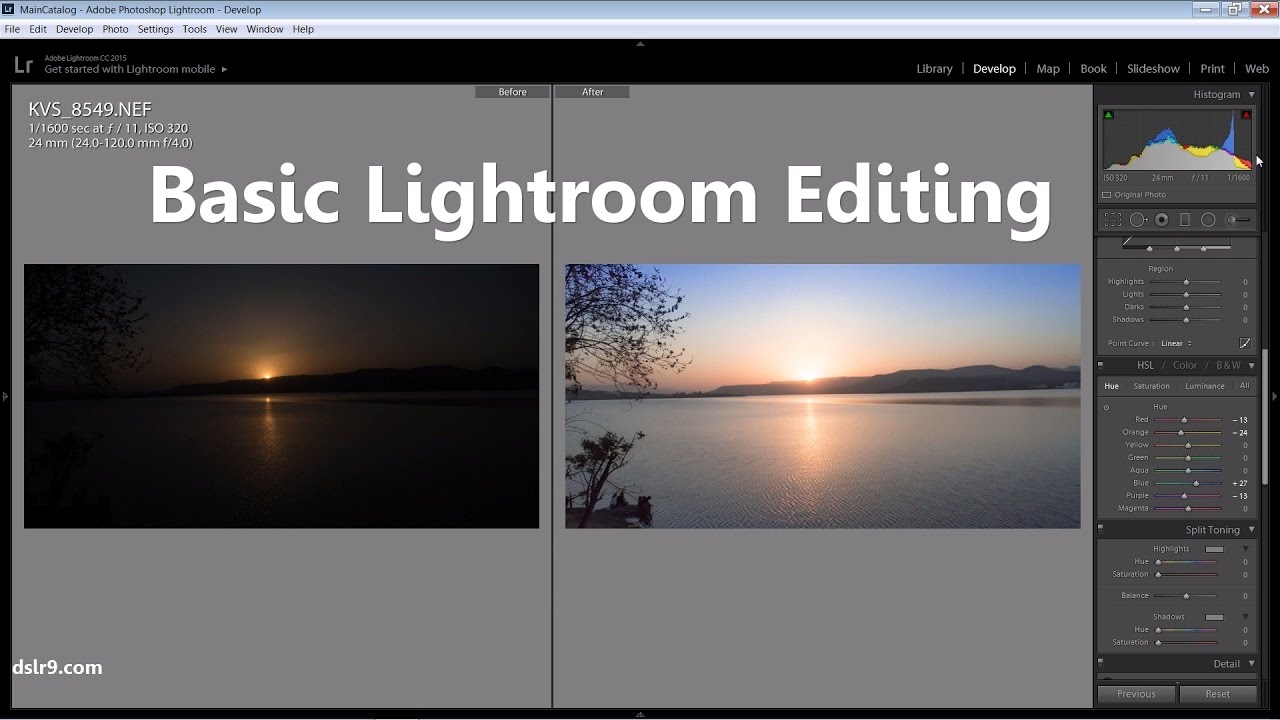 Basic Lightroom Editing for Landscape Photograph (Hindi)