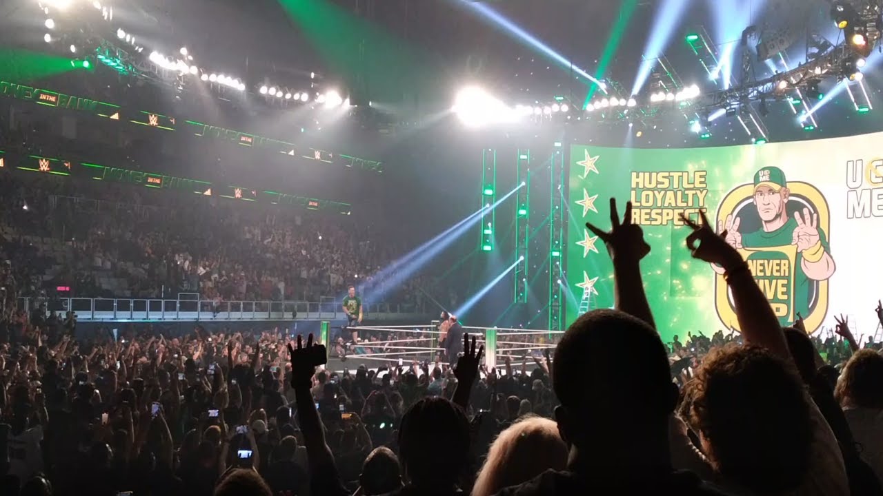 John Cena WWE Money in the Bank Return and After Show Promo! Live Crowd Reaction