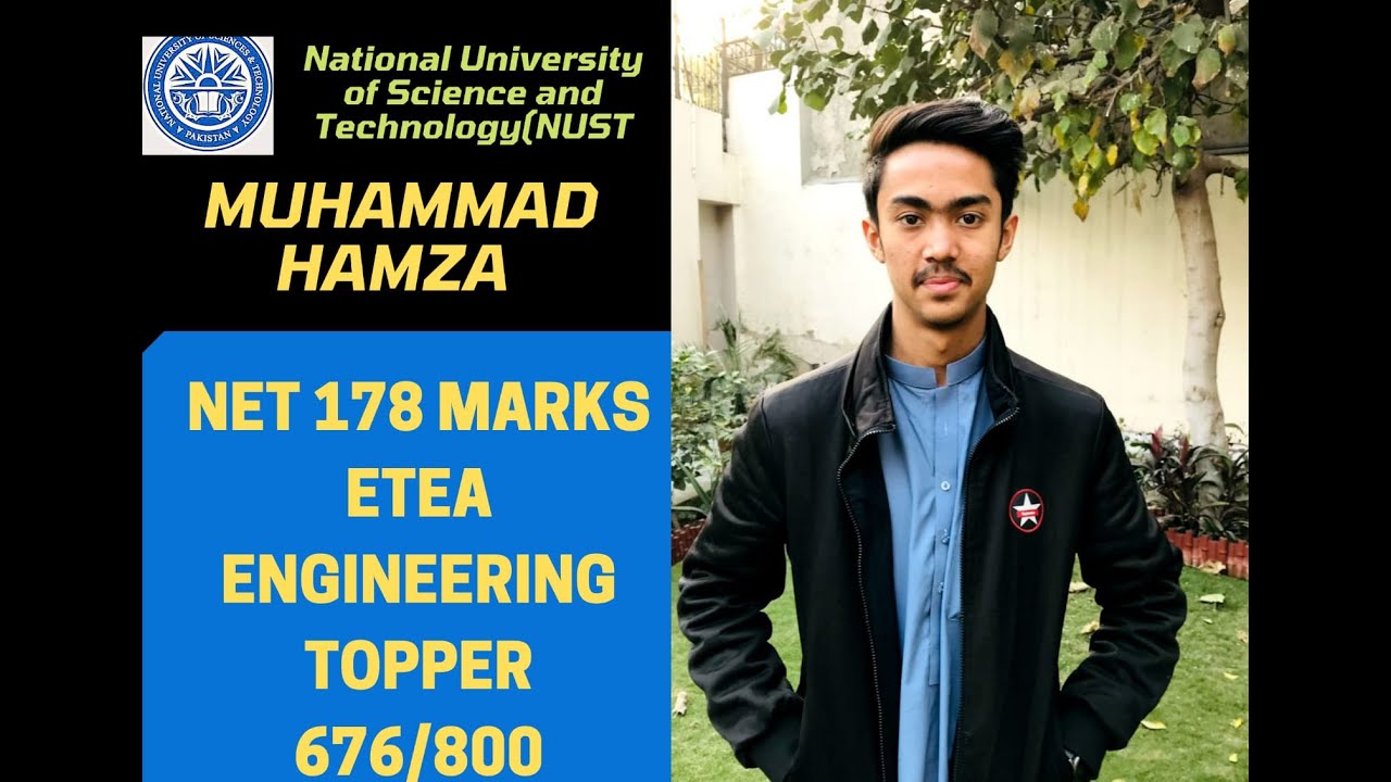 Interview With Nust Merit Number 8 | Muhammad Hamza | Net Marks 178 | Tips And Tricks from Toppers