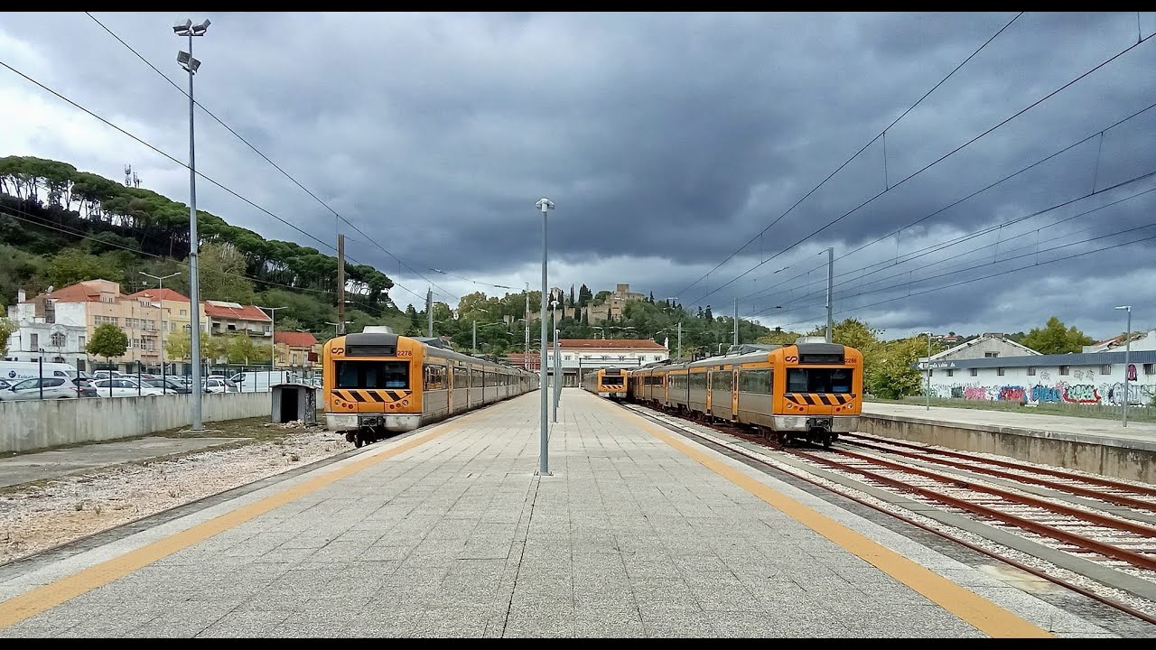Movimento de CP UTE 2240 na estação ferroviária de tomar (19/10/2024)