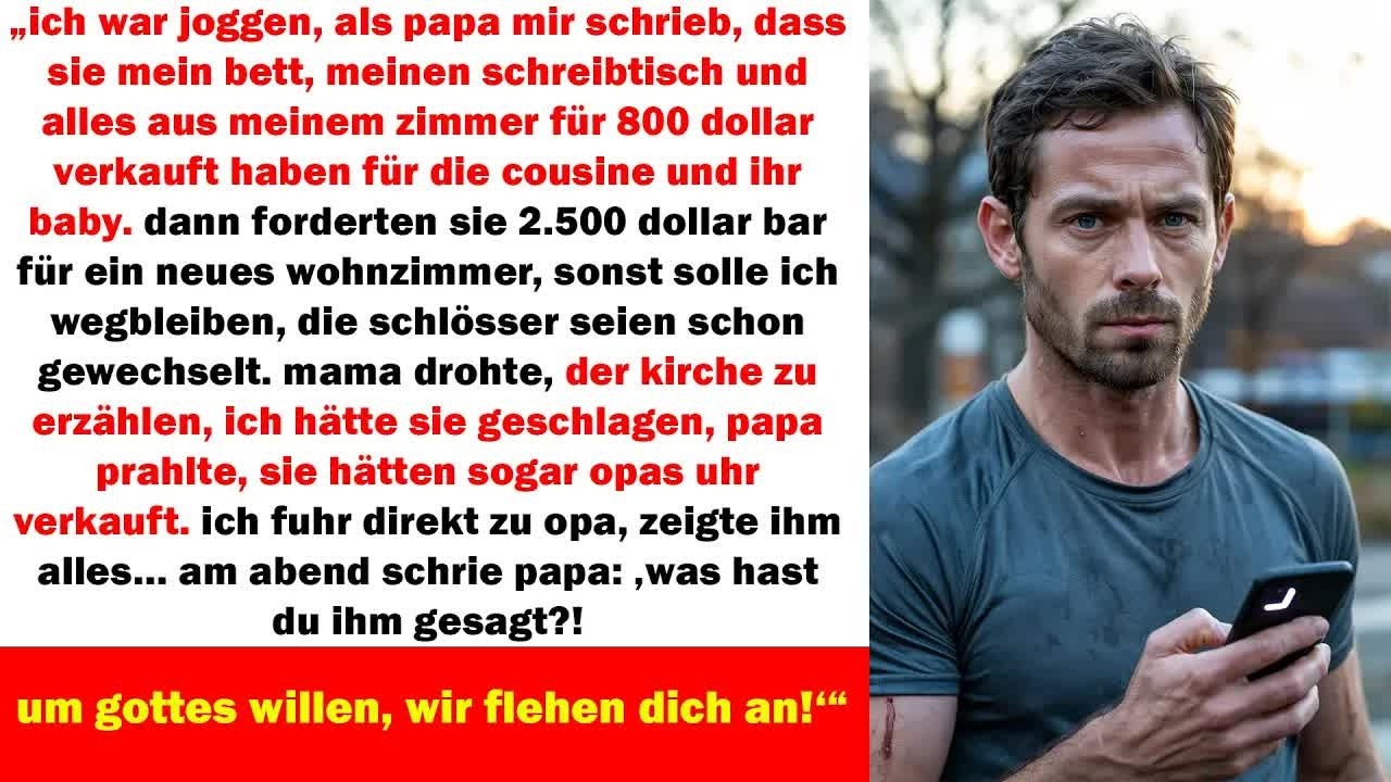 „meine eltern verkauften mein zimmer für 800 dollar – doch opa gab ihnen 30 tage, zu verschwinde