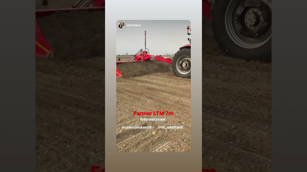 Lazer tesviye makinesi 7 mt  Farmer Ziraat Aletleri