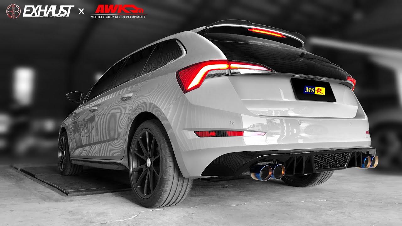 MS-R EXHAUST x AWK BODYKIT - ŠKODA SCALA 1.0TSI EA211