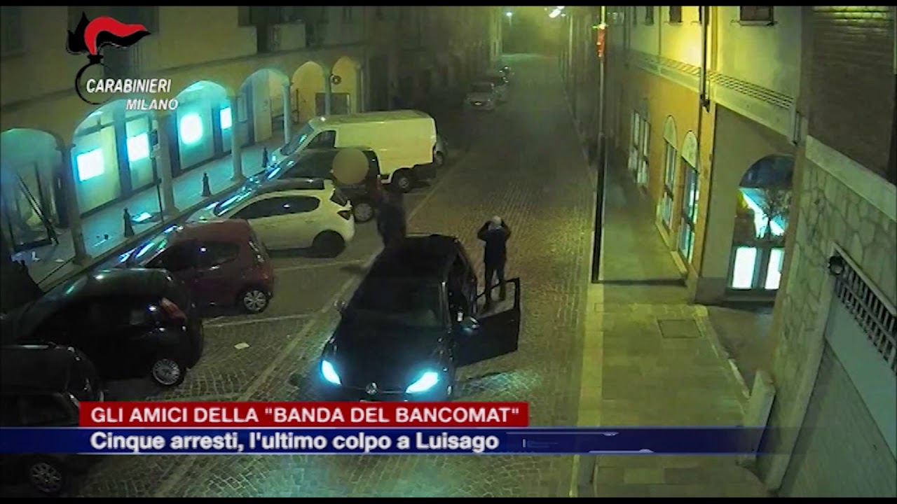 Etg - Assalto al bancomat di Luisago: cinque arresti