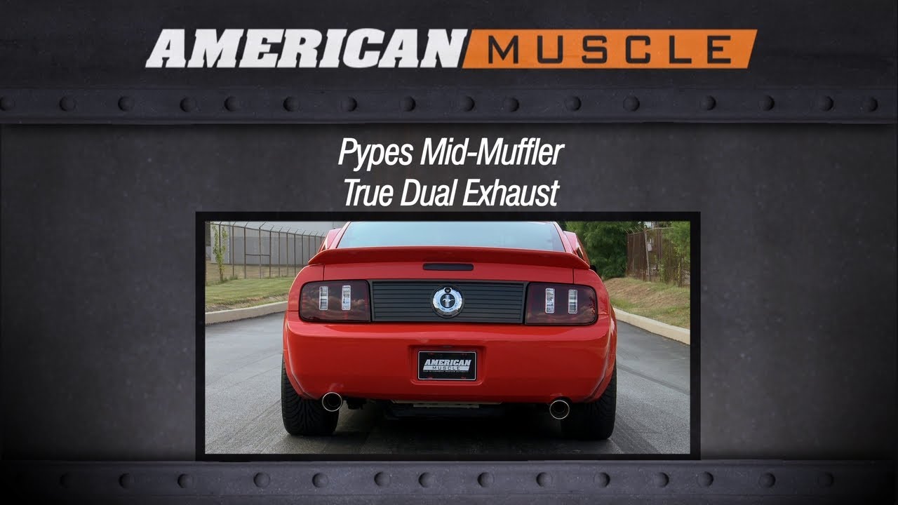 2005-2010 Mustang Pypes Exhaust Sound Clip Mid-Muffler True Dual (V6) Review