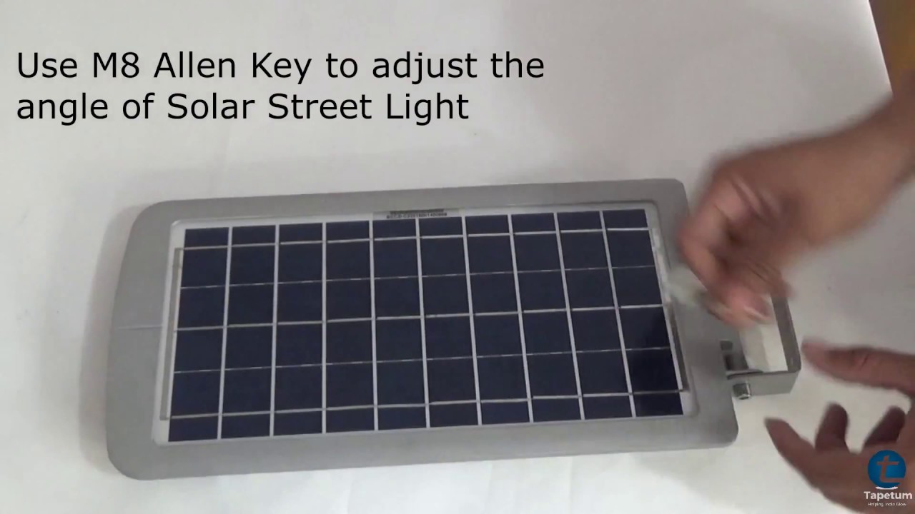 Product Demo of Solar Street Light 10 Watt TTSSL10W with 1600 Lumens and Inbuilt LiFePO4 Battery