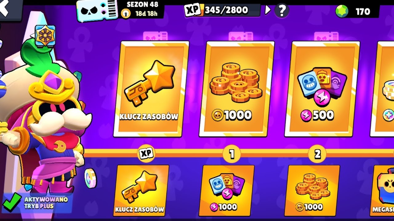 Odbieram cały karnet z plus w brawl stars 