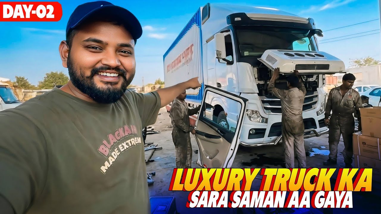 Hamare Luxury Truck Ka Sara Saman Aa Gaya Power Window Door 😱 || Luxury Truck Modification