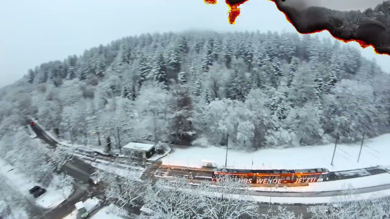 FPV Winter Drohenflug mit Drei Haselnüsse Filmmusik dazu