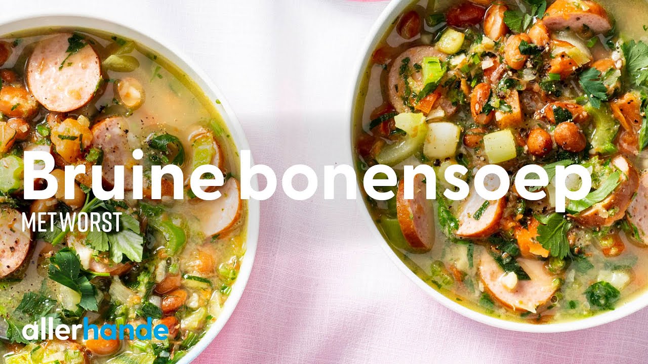 Bruine bonensoep met worst | Recept | Allerhande