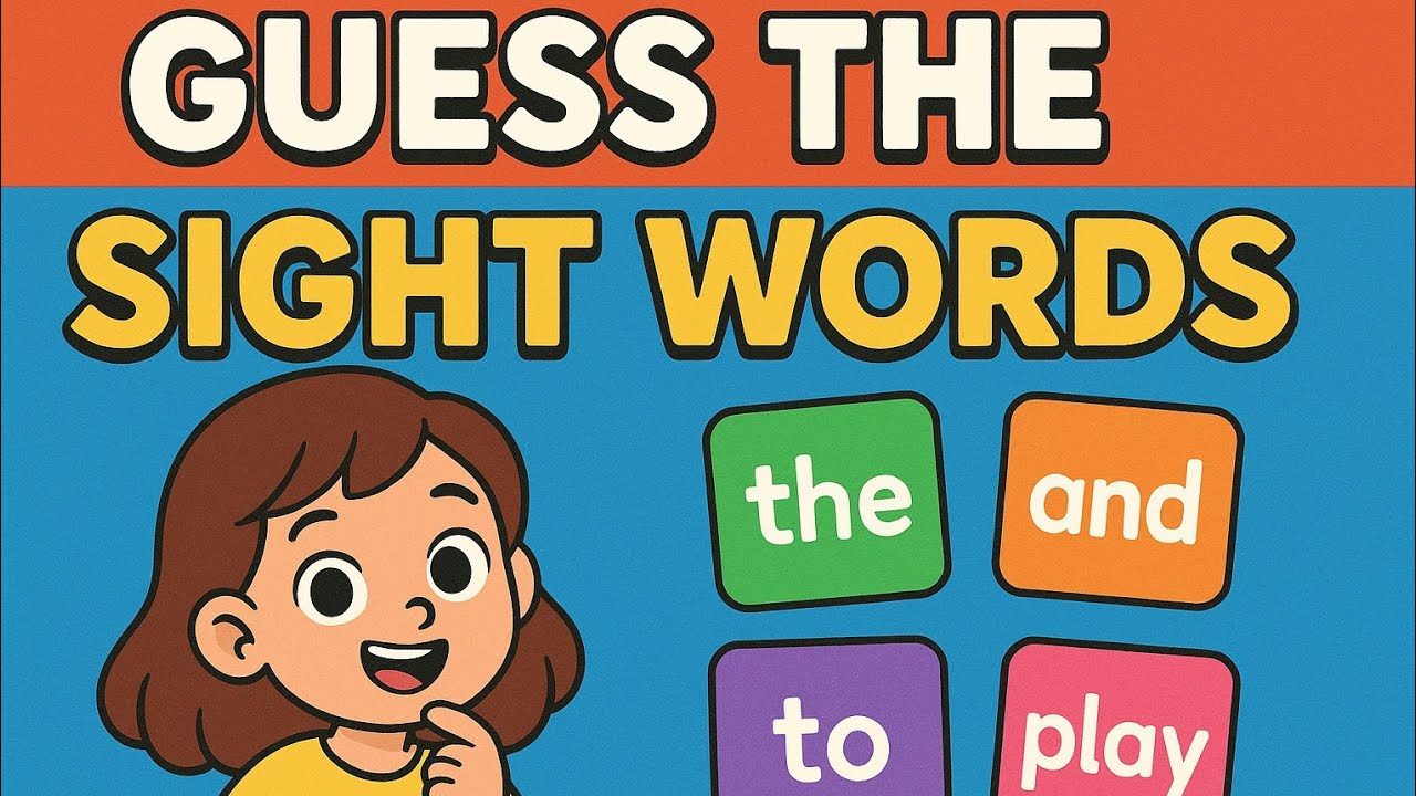 Guess the sight words|Sight words game for kids |