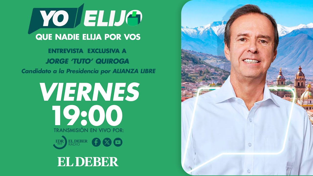 🔴EXCLUSIVO: TUTO QUIROGA EN VIVO | Entrevista al candidato presidencial | #YoElijo #ProgramaCompleto