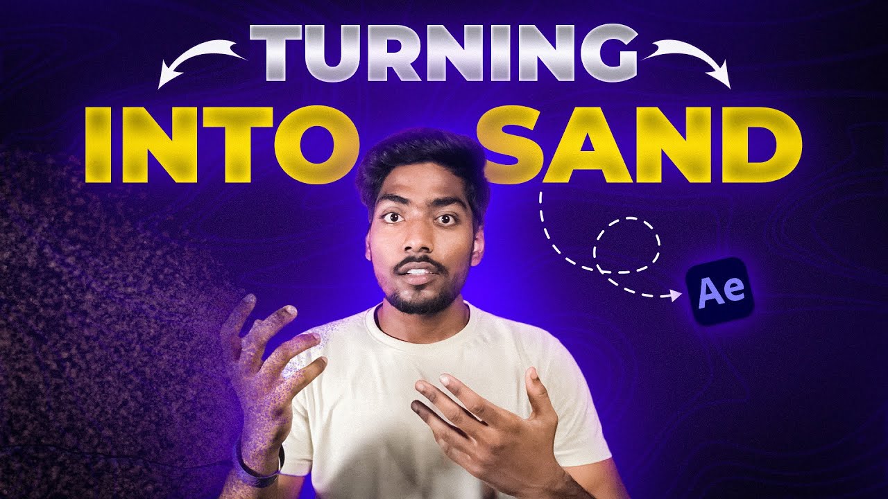 Turning Into Sand | Disintegration Effect | After Effects Tutorial | VisualFX Basics
