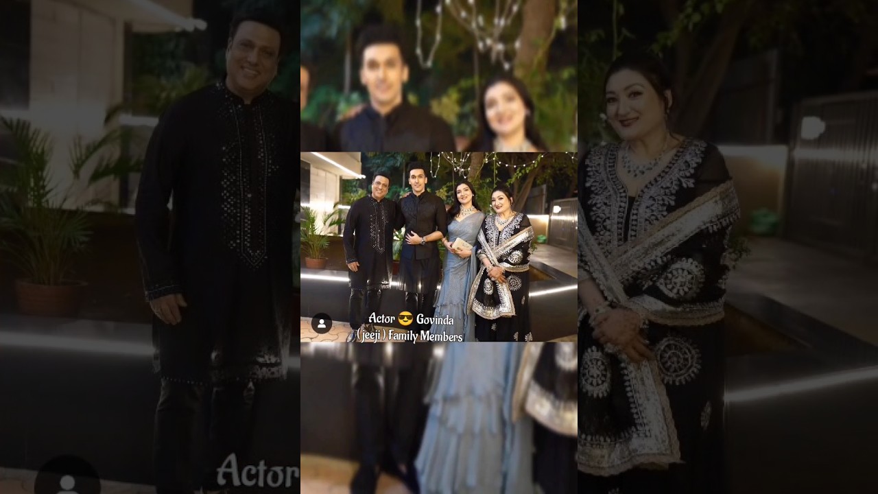 Actor 😎 Govinda Family Members 👪💓 Wife Sunita & YashVardhan 😍 Tina Ahuja #govinda #family ✨Bollywood