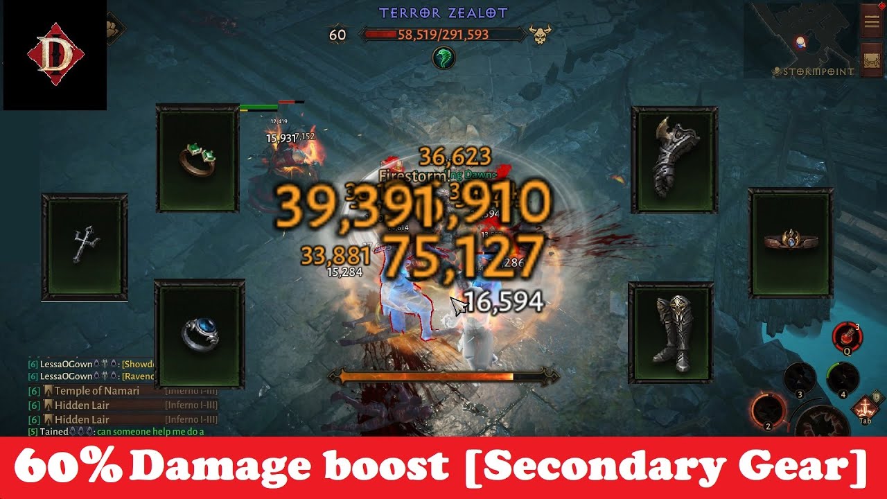 Secondary Gear Guide for Sanguine Build ! | Insane Damage Boost | Barbarian Build | Diablo Immortal