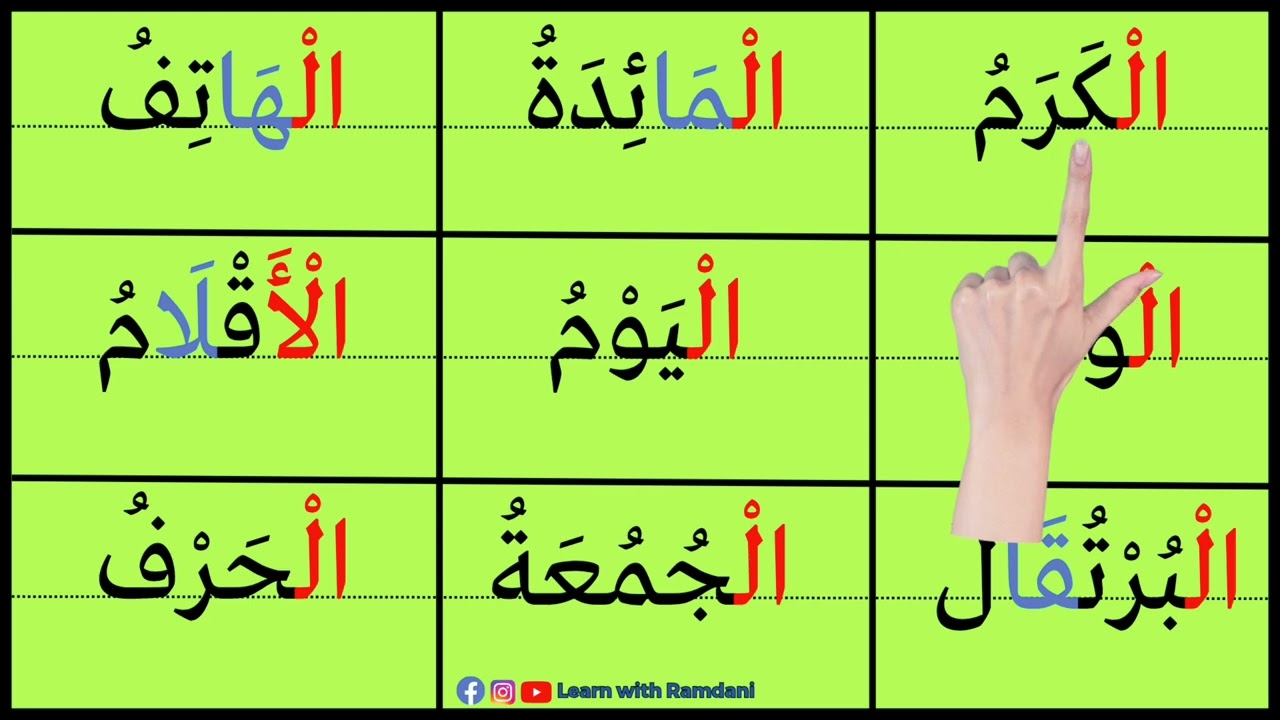 من الطرق الحديثة لتعلم ولتحسين القراءة | ساعة كاملة من التعلم للمبتدئين - Arabic at your home easy