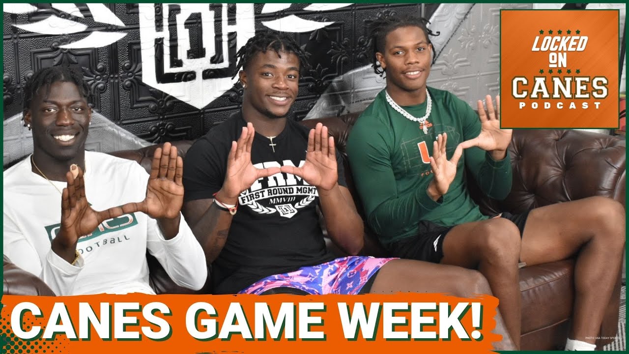 GAME WEEK Miami Hurricanes Interview With QB Jacurri Brown, WR Isaiah Horton & TE Jaleel Skinner