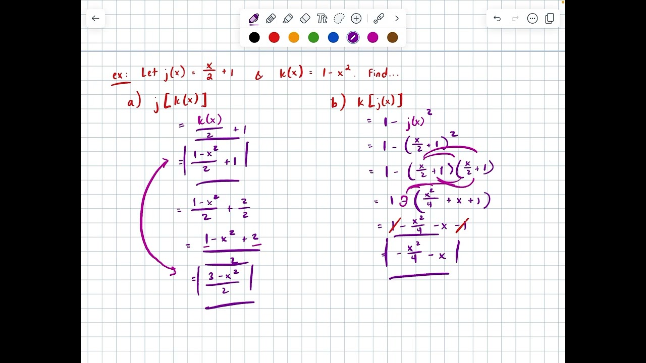 Composite Functions (Algebra II / Pre-Calculus)