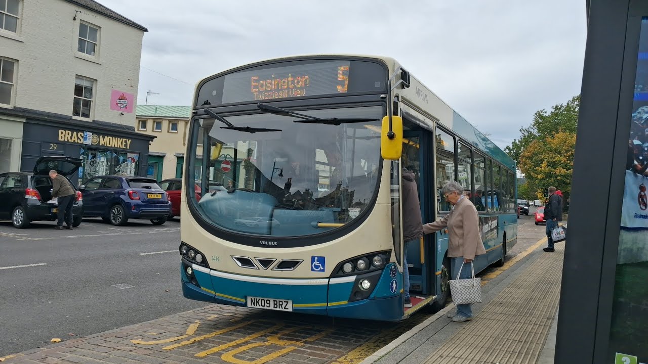 Excellent Beast: Arriva North East 1414/NK09 BRZ VDL SB200 Wright Pulsar 2