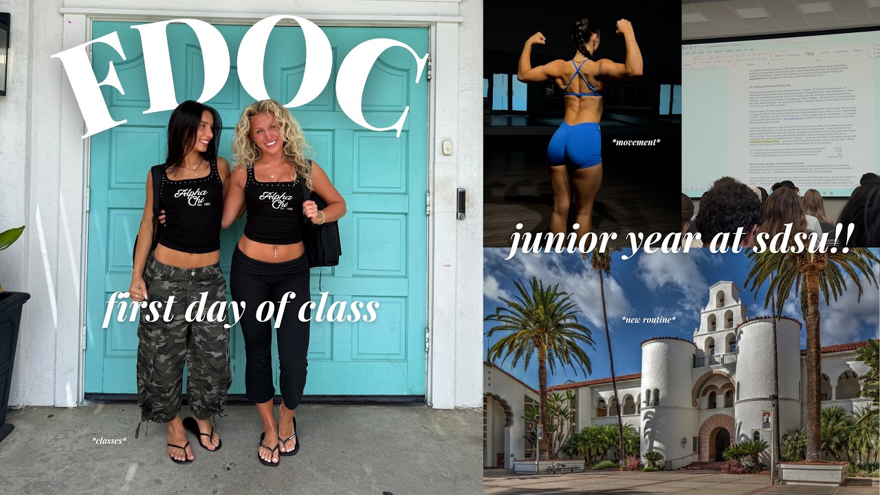 FIRST DAY OF CLASSES AT SDSU: my junior year, locking in, & mindset going into the new school year!