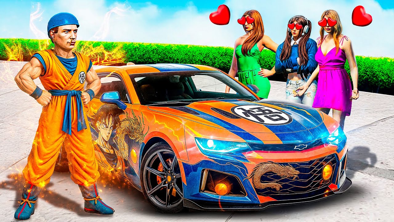 Rizzing Girls With $10,000,000 GOKU CAR In GTA 5!