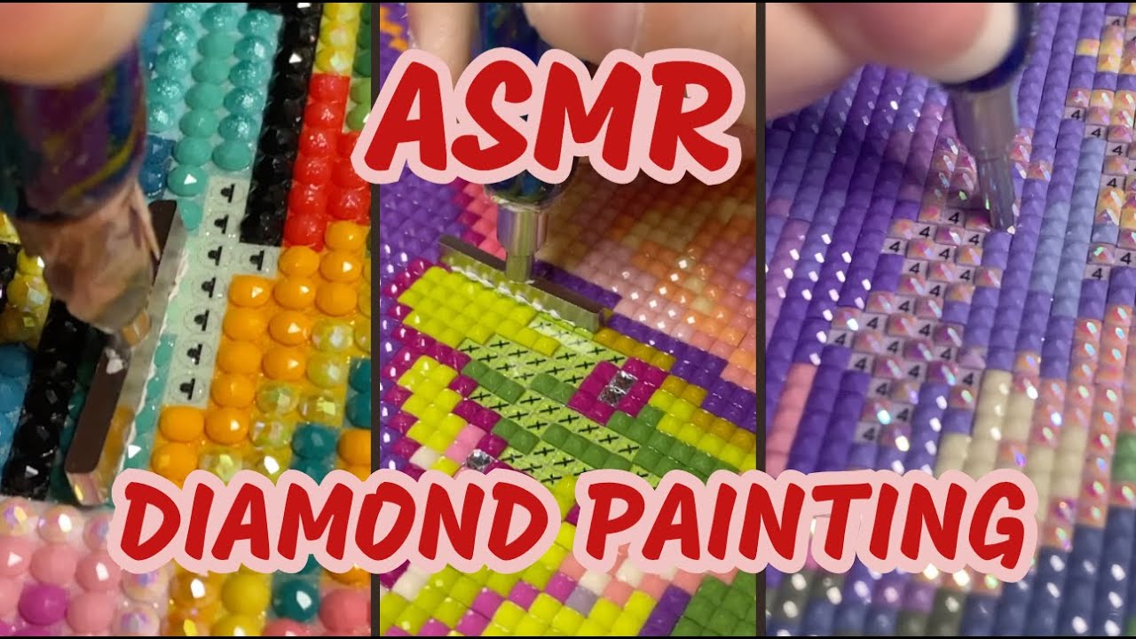 ASMR Diamond painting Satisfying and Relaxing | No talking | Compilation