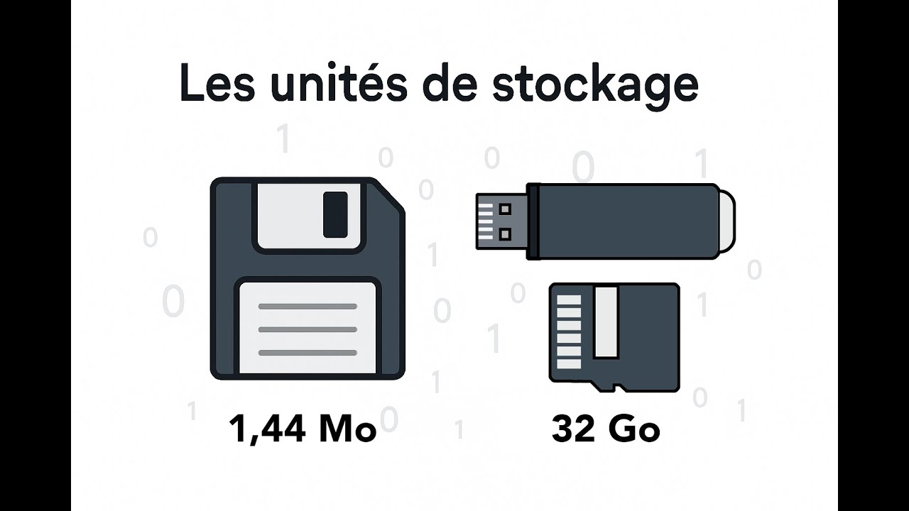 Conversion des unités de stockage informatique - Ordinateur 
