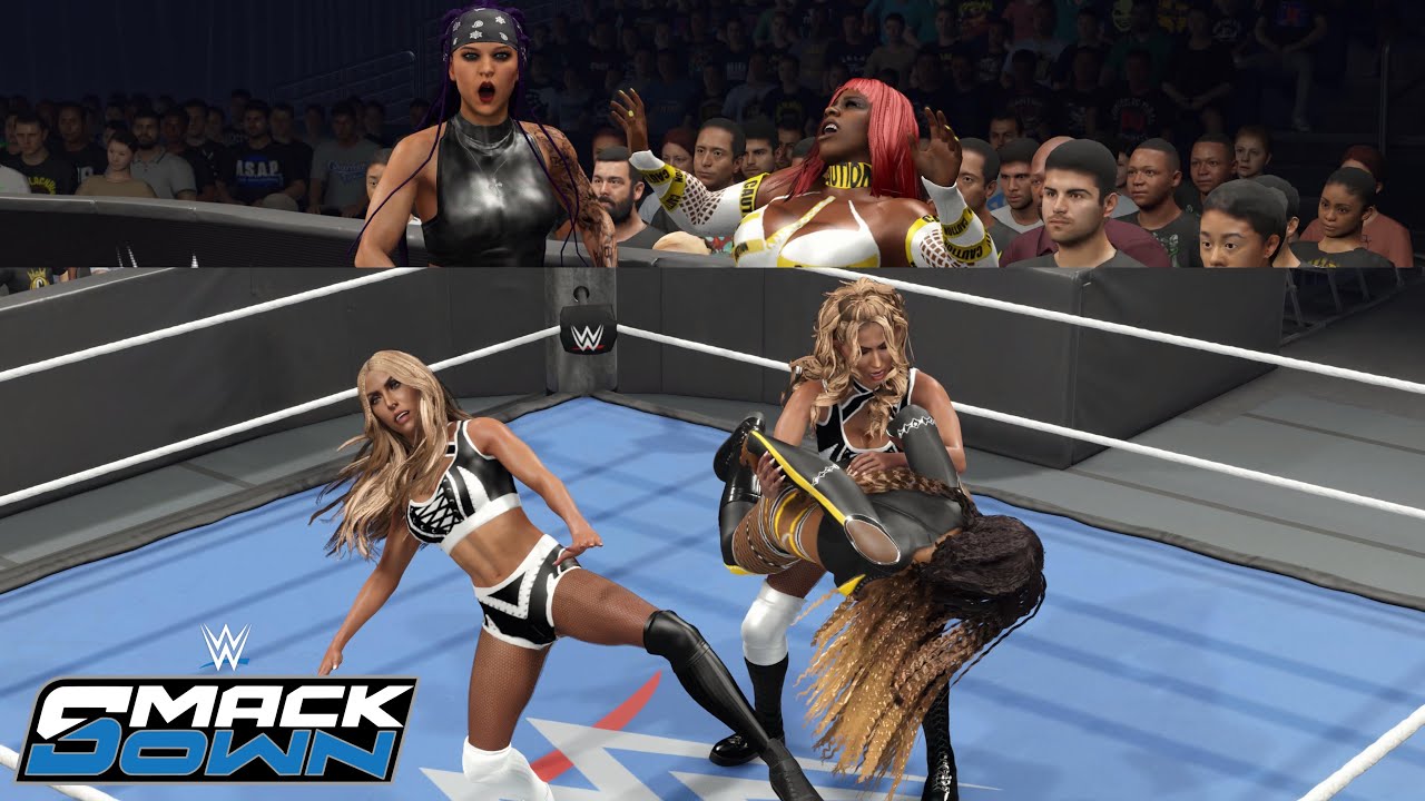 WWE 2K25 SMACKDOWN - META-GIRLZ (W/NAOMI) VS THE IINSPIRATION