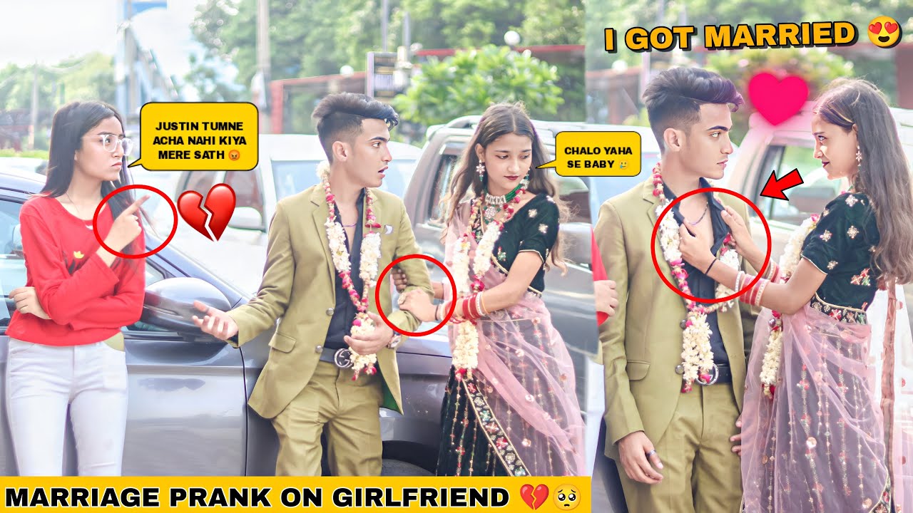 Fake Marriage Prank On Girlfriend | Gone Extremely Angry 😡 | Justin Romio