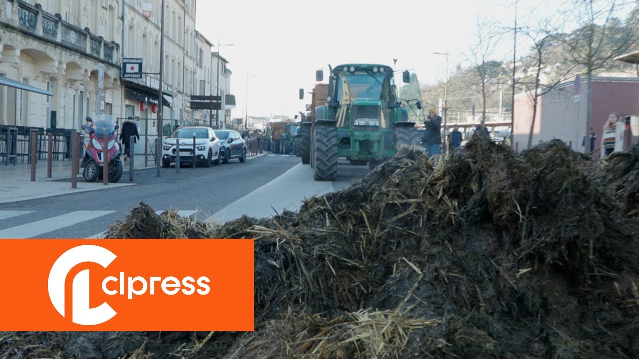 Agriculteurs : la gare et les trains bloqués (25 janvier 2024, Agen, France)